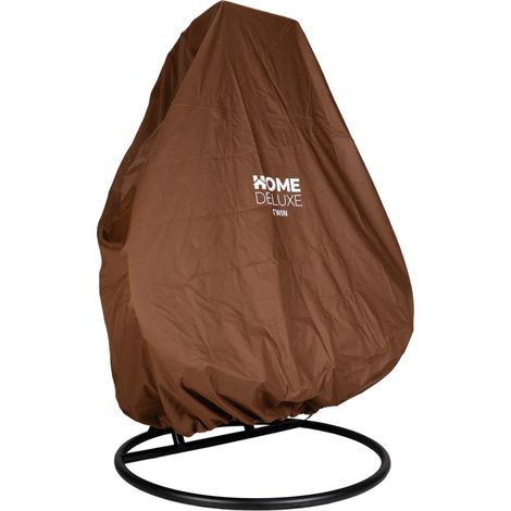 HOME DELUXE - Regenabdeckung CAPE TWIN - Braun ⌀ 232 cm, Abdeckung für Gartenmöbel, Abdeckplane  Abdeckhauben & Hüllen Gartenmöbel