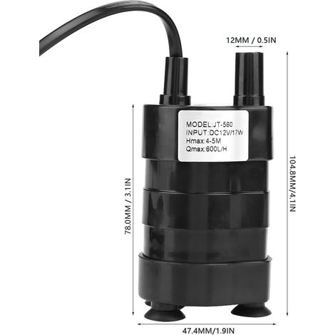 12V bürstenlose Gleichstrom-Tauchpumpe JT-560
