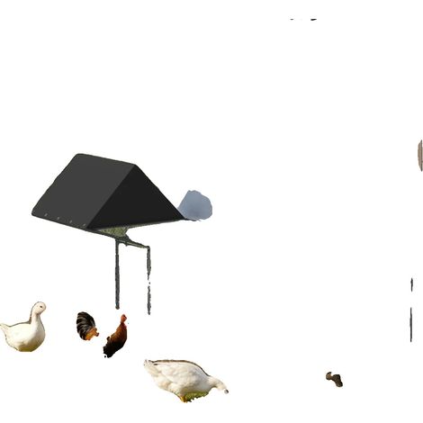 Gallinero, techo resistente a la intemperie, interior espacioso, grande (1/2)