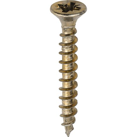 TIMco 4.0 x 30mm Solo Zinc & Yellow Woodscrew Qty 200