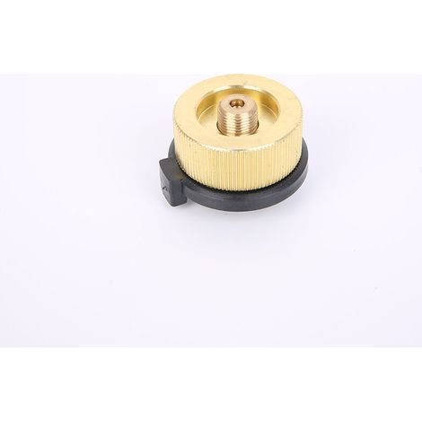 1 pièce Adaptateur de réchaud de camping Adaptateur de propane Vanne Lindal Adaptateur de réservoir de butane Cylindre Convertisseur de réservoir de gaz, Or