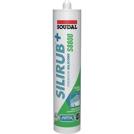 Silirub+ S8800 - Mastic silicone neutre pour pierre naturelle EC 1 PLUS - Soudal -  Beige Bahama