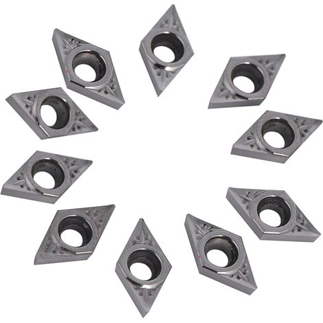 Lot de 10 plaquettes de coupe en carbure pour tour CNC, avec coffret DCGT070204-AK (1/5)
