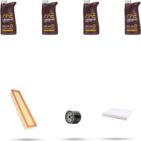 Kit tagliando 3 FILTRI e 4L OLIO compatibile con Dacia Lodgy 1.6 Mpi 61kw dal 2012 (1/4)