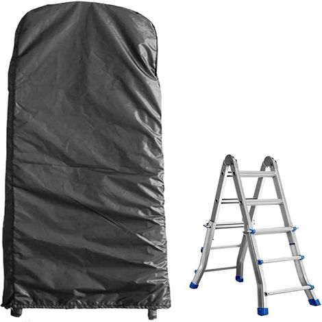 Housse de protection pour échelle pliante avec cordon de serrage 50x195x6.5cm (1/4)
