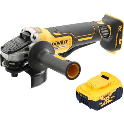 DeWalt DCG 406 N Akku Winkelschleifer 18 V 125 mm Brushless + 1x Akku 5,0 Ah - ohne Ladegerät (1/4)