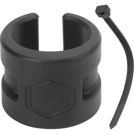 Protège-fourche avant VTT caoutchouc anti-collision autocollant garde-chaîne (Noir) (1/5)