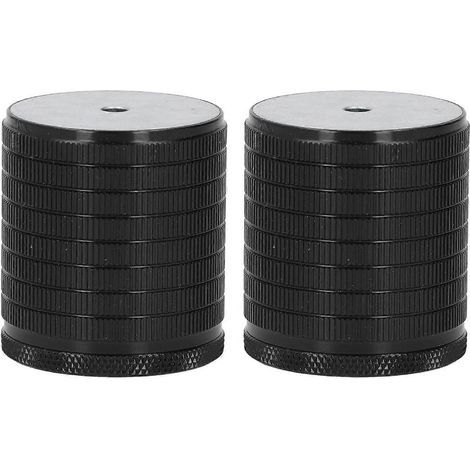 Deux rehausseurs de pieds de table/canapés/pieds de meubles, réglables en hauteur, 43-75 mm, noir brillant. (1/5)