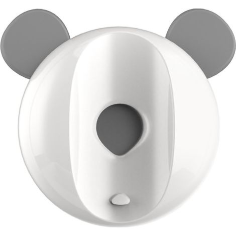 Porte-brosse à dents mural, en forme d'ourson mignon, aimant puissant, étanche, pour salle de bain, blanc
