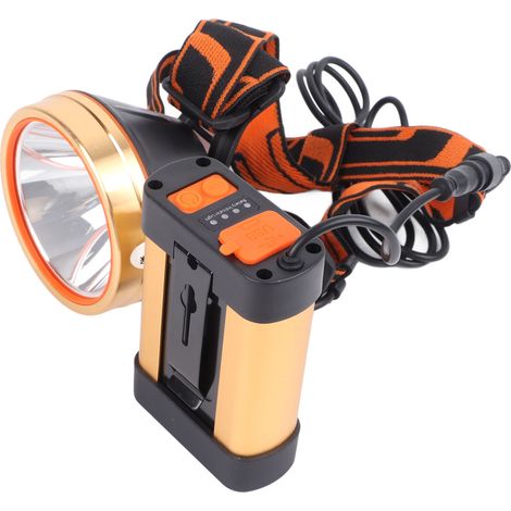 Wasserdichte LED-Stirnlampe, verstellbarer Winkel, ultraleicht, multifunktional für Angeln und Camping, USB-aufladbar (1/5)