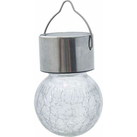 Lámpara solar multicolor colgante de acero inoxidable ProGarden