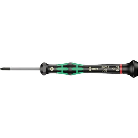 Wera 2050 05118026001 pour l'électronique et la mécanique de précision Tournevis cruciforme PH 0 Lon