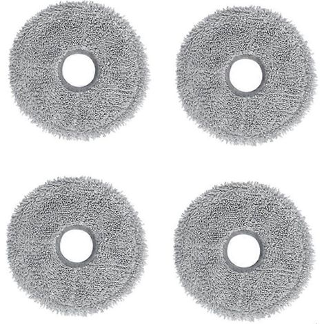 Lot de 4 lavable chiffon de lavage pour Xiaomi aspirateur robot 3S B108CN/2Pro B113CN pièces de rechange pour aspirateur robot serpillière (1/5)