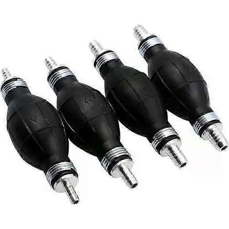 Pompe à carburant manuelle en caoutchouc et aluminium avec tuyau de 6 mm, 8 mm, 10 mm et 12 mm, et poire d'amorçage. Compatible avec tous les carburants pour voitures, bateaux et moteurs hors-bord. (1/5)