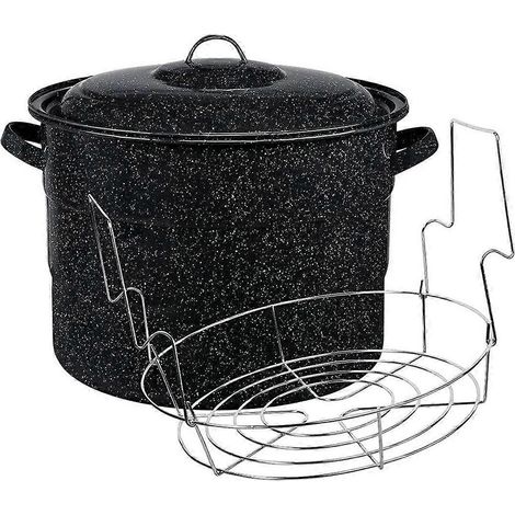 Lot de 2 autocuiseurs à eau de 21,5 pintes avec support pour bocaux - Ustensiles de cuisine (1/5)