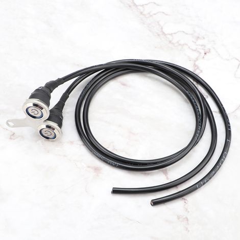 Interrupteur de phare de guidon étanche double en acier inoxydable avec témoin d'alimentation - Pièces de modification pour motos (1/5)