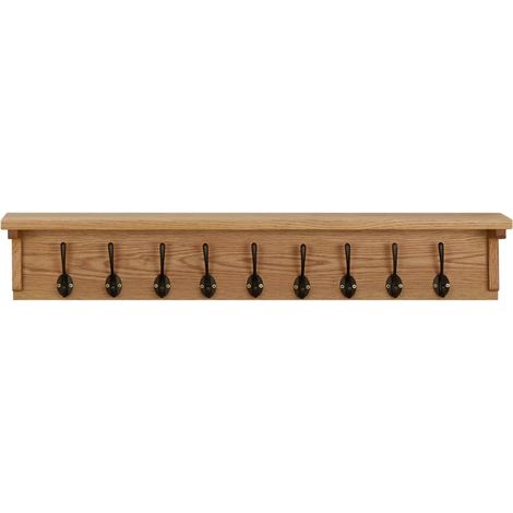 Porte-manteau,Porte-vêtement s90x16x16 cm Bois de chêne massif CFW54817 (1/5)