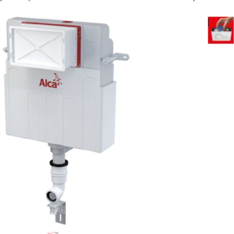 Alcadrain Inbouwreservoirs - Installation murale pour toilettes debout, distributeur de comprimés, pour maçonnerie, hauteur de construction 1,06 m AM112 (1/4)