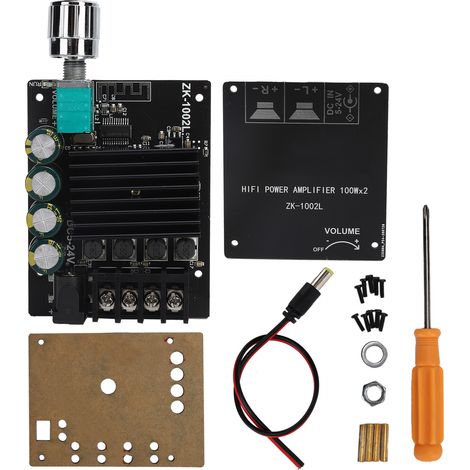 Amplificateur Audio Bluetooth 5.0 2x100W avec Réglage Volume - Module Carte Ampli Puissance (1/5)