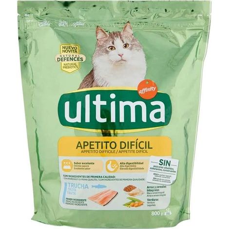 Ultima Crocchette per Gatti con Trota Appetito Difficile 800 g