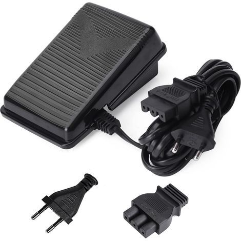 Sewing Machine Foot Pedal, Adjustable Speed, Long Cable, EU Plug For Singer, Juki, Pfaff (1/5)