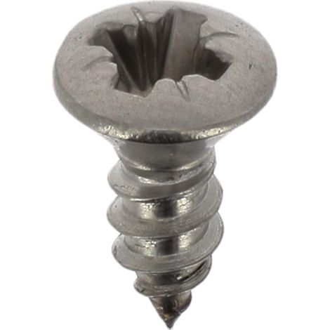Vis à Tôle - Tête Fraisée Bombée Pozidrive - Inox - Standard DIN 7983 - Fixation Carrosserie - Réf. 7020 - Sachet de 30 (1/4)