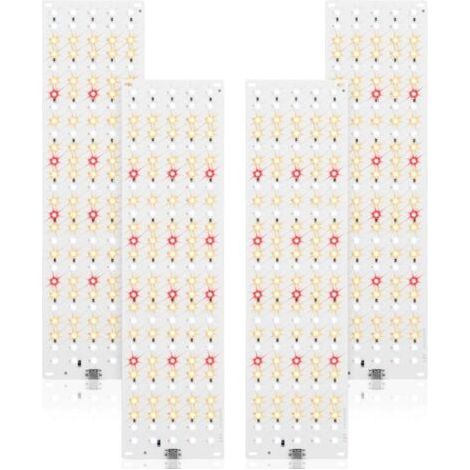 540 LED Lampe de culture à à spectre complet, pack de 4 lampes pour plantes, lampe de croissance pour plantes avec minuterie 3/9/12H, 10 types de luminosité pour plantes d'intérieur