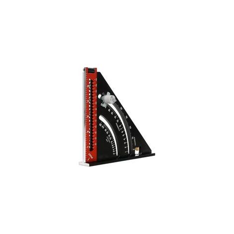 Equerre Menuisier Metal Aluminium Règle de Triangle Pliante Équerre Combinée Multifonction Équerre Triangle Règle d'Angle Rapporteur 45 90 Degres/Outillage Charpentier (1/5)