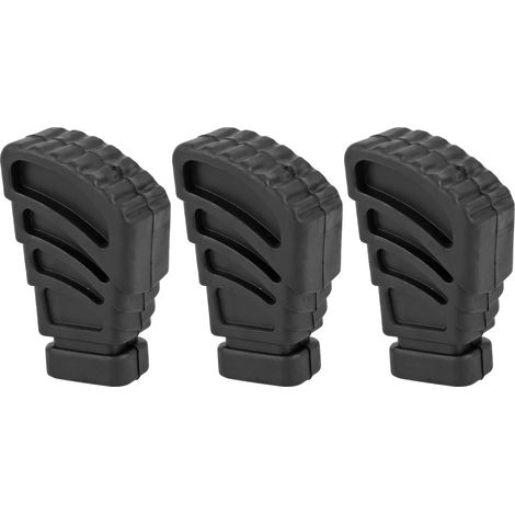 3 Pieds en Caoutchouc pour Batterie Grosse Caisse Caisse Claire Supports Sièges pour Cymbales Pieds de Rack Rembourrage Pièces de Percussion Noir WC10 (1/5)
