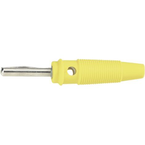 BKL Electronic 072151-P Fiche banane mâle, droit Ø de la broche: 4 mm jaune 1 pc(s) D27705 (1/3)