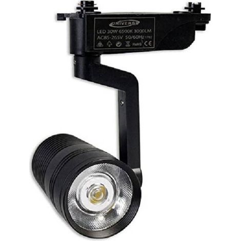 Trade Shop - TRACK SPOTLIGHT TRACK 20 WATT SCHWARZ KALTES NATÜRLICHES WARMES LICHT 2 POLIG F-20W8H -