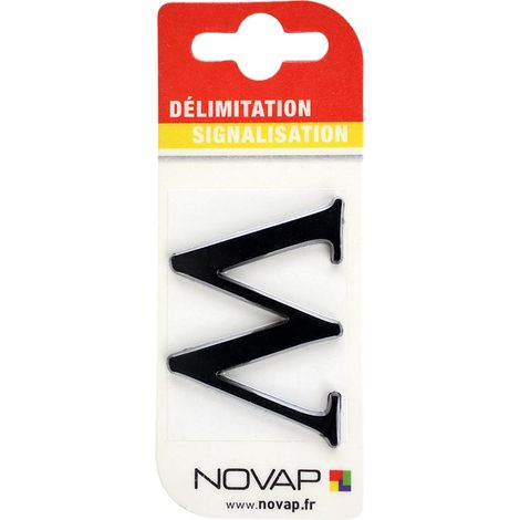 Lettre W Noire Hauteur 25mm - 4620329