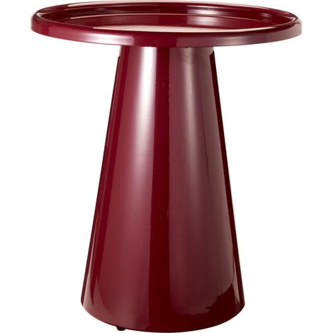 Tavolino in metallo bordeaux 48,5 cm PERAGA CHRISTMAS
