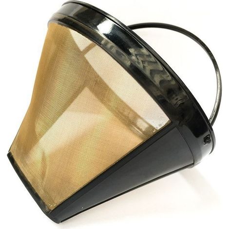 Filtres à café coniques réutilisables n° 4 pour cafetière Ninja Coffee Bar Brewer, filtre à panier permanent de rechange (2 filtres à café) (1/4)