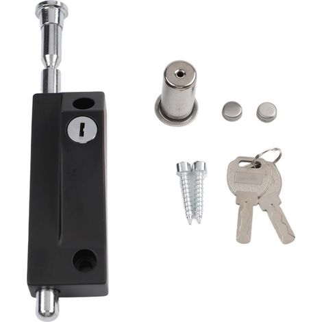 Double Alloy Floor Lock for 12mm Aluminum Door (1/5)