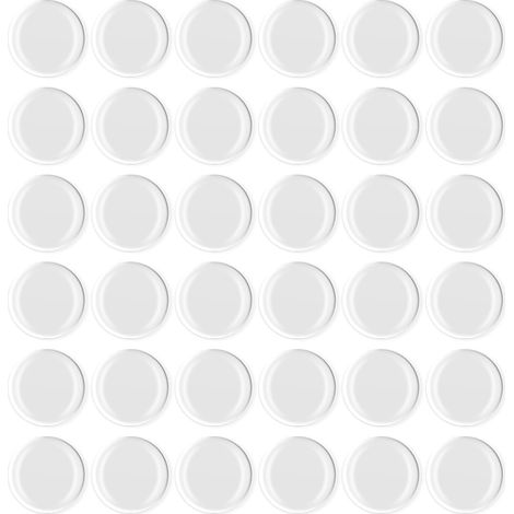 Pare-Chocs Autocollants en Silicone 36 Pièces pour Meubles Bruit, Points Adhésifs Transparents, Format Compact pour Plateau et Placard (1/5)