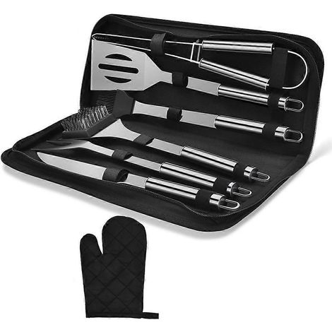 Grillbesteck-Set aus Edelstahl, Zubehör für den Außenbereich
