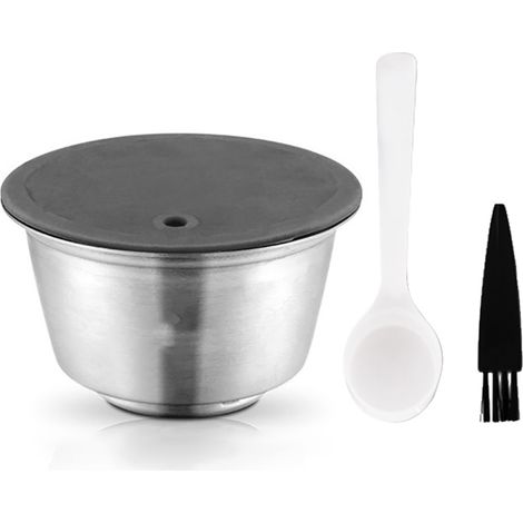 Capsules de café rechargeables en acier inoxydable, ensemble de filtres réutilisables, compatibles avec les machines de la série DOLCE GUSTO EDG Lumio (1/5)