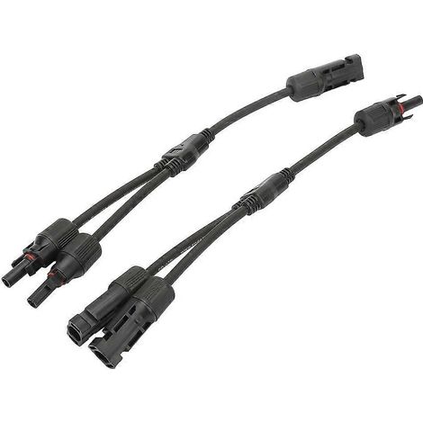 1 Paar Y-Verteiler Solarpanel-Adapterkabel-Splitter