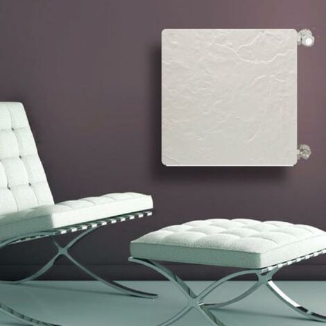 Radiateur chauffage central (eau chaude) Hybrid VALDEROMA H2O Puissance: 500W - Dimensions: 50x50 - Couleur: ARDOISE BLANCHE - Sens: CARRE (1/4)