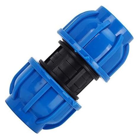 4 Stück PE-Kunststoff-Geradverbinder 32 mm auf 32 mm Wasserrohradapter, gerades Verbindungsstück, Wasserrohr-Schlauchverbinder (1/5)