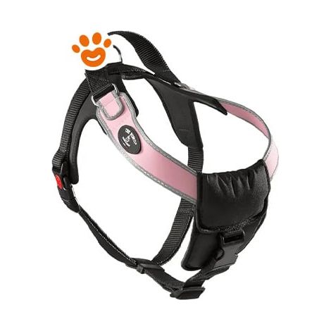 Treponti Pettorina Cani Taglia Grande Bordo Rifrangente L - Treponti Pettorina Cani Taglia Grande Bordo Rifrangente L - Rosa