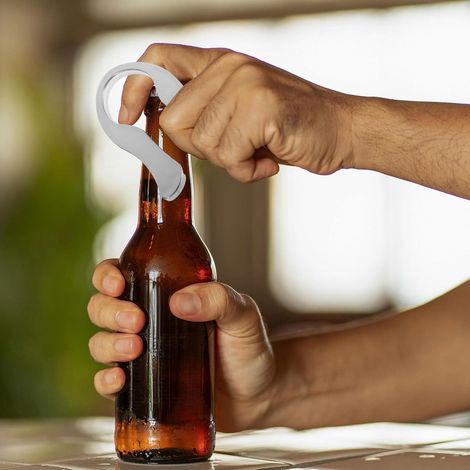 Ouvre-bouteille Multifonctionnel en Plastique Argenté Coupe-capsule Précis pour Découpe Nette et Retrait Facile Feuille, pour Bars et Réunions Familiales (1/5)