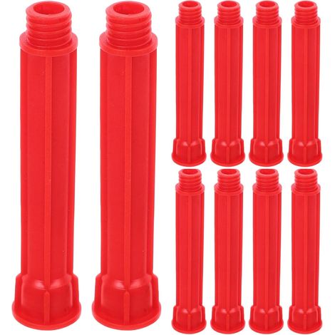 Lot de 10 embouts de rechange pour applicateur de mastic, tubes d'extension en plastique de 11 cm (4,3 pouces) de longueur pour application d'adhésif multi-surfaces (1/5)
