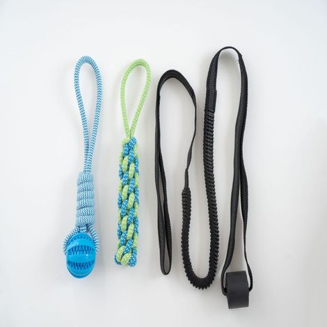 à tirer interactif élastique pour chien, corde de traction, nœud, balle double morsure, modèle ressort (intérieur)