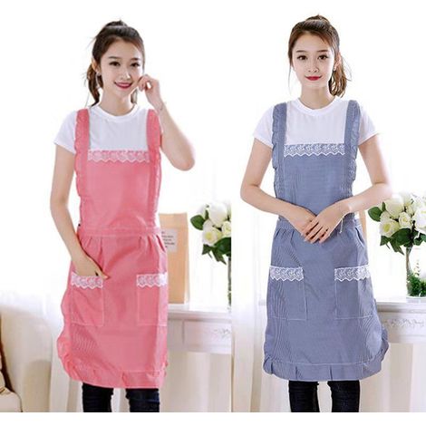 Tablier de cuisine sans manches à double poche, imperméable et résistant à l'huile, pour le nettoyage ménager, pour hommes et femmes.