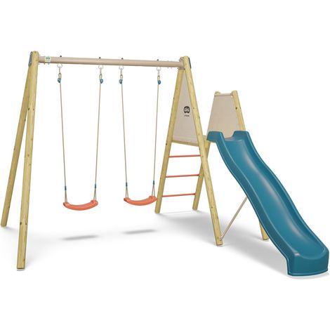 Balançoire avec toboggan - Techwood Harmonie BILLY 2 - Aléo by Trigano (1/5)