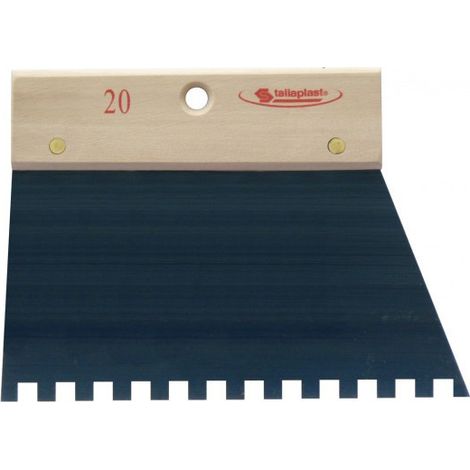 Taliaplast Peine de cola 200 mm madera natural acero dentado