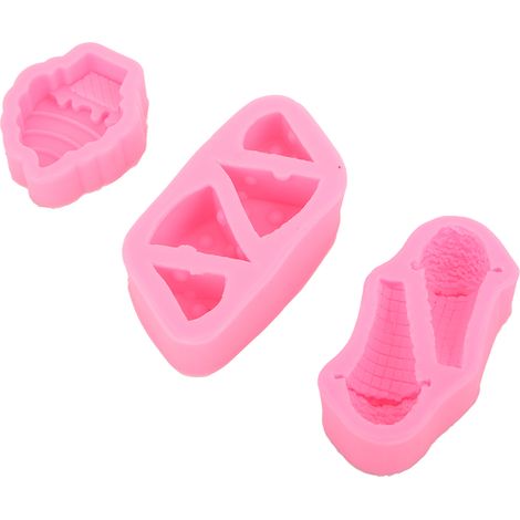 Moules à glace en silicone pour fondant, faciles à démouler, moules à glace 3D, adaptés aux décorations d'anniversaire et à la pâtisserie maison. (1/5)