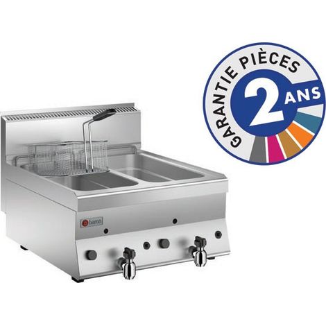 Friteuse professionnelle à gaz - 2x 8 litres - Gamme 650 - Baron